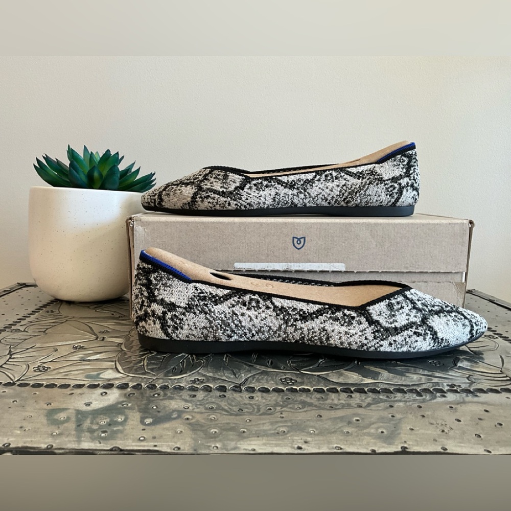 NIB Rothy's The Point Flats in Python, Size 9 - Picture 3 of 7